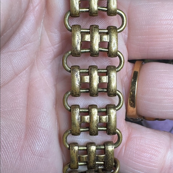 Artisan Repurposed Gold Charm Necklace with Coins and Pendants - Picture 11 of 14